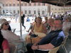 Relaxing in the bar on the Piazza del Campo