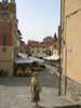 A street of bars in Montecatini Alto